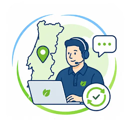 Acompanhamento técnico próximo e contínuo em Portugal